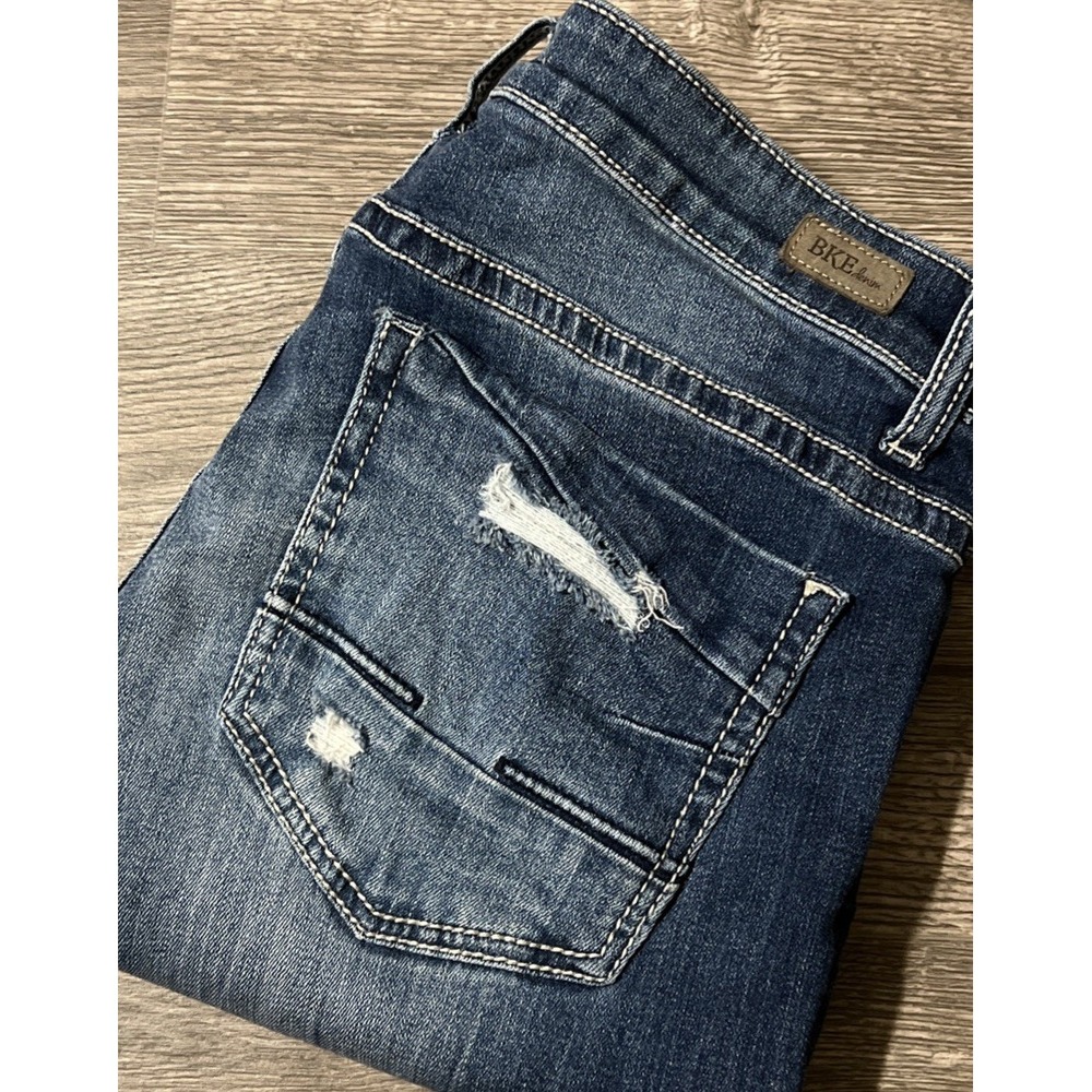 BKE Payton Mid Rise Distressed Skinny Stretch Jeans Size 31x31.5 (34x33)